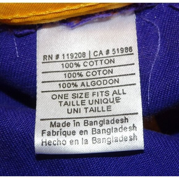 NFL Minnesota Vikings Reebok Purple Cap Hat Size Adult w/ Snap Strap - Picture 5 of 5